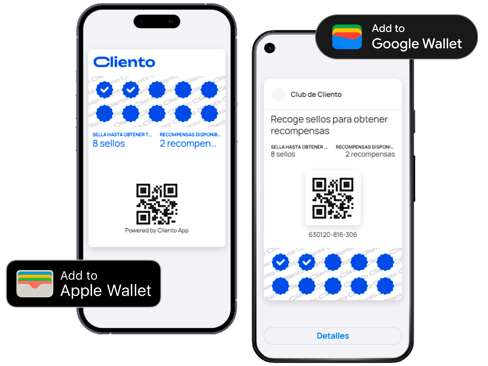 Tarjetas digitales de Cliento en Apple Wallet y Google Wallet
